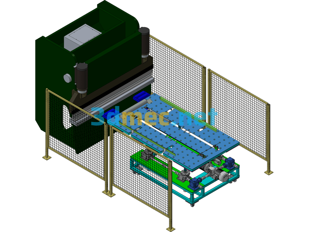 Automatic Bending Equipment Design - 3D Model Exported Free Download