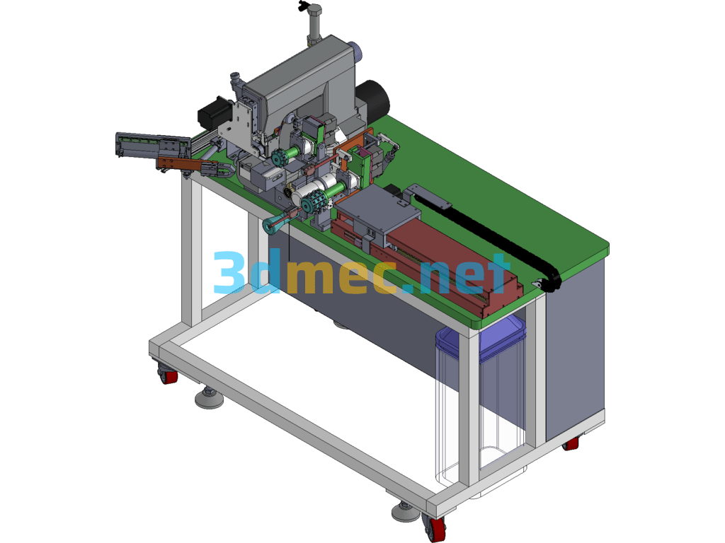 Underwear Elastic Band Interlock Sewing Machine - 3D Model SolidWorks Free Download