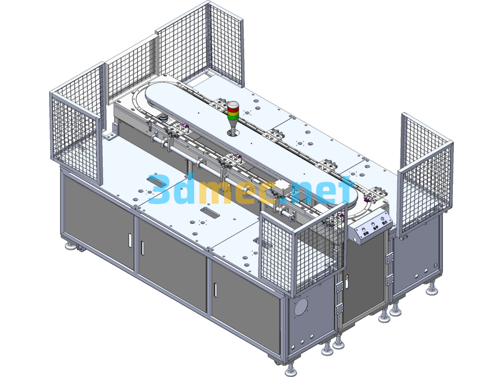 Automatic Stripping And Labeling Assembly Cycle Line (Part) 3D+ Engineering Drawing - 3D Model SolidWorks Free Download