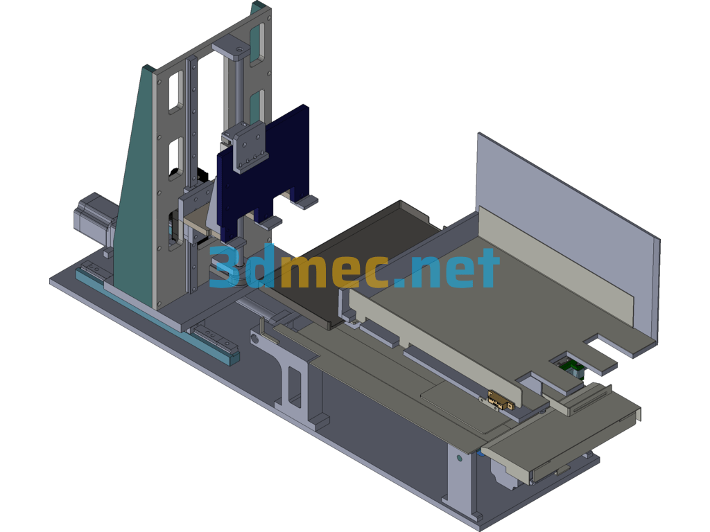 Semiconductor Packaging Equipment DB Discharge Module - 3D Model ProE Free Download