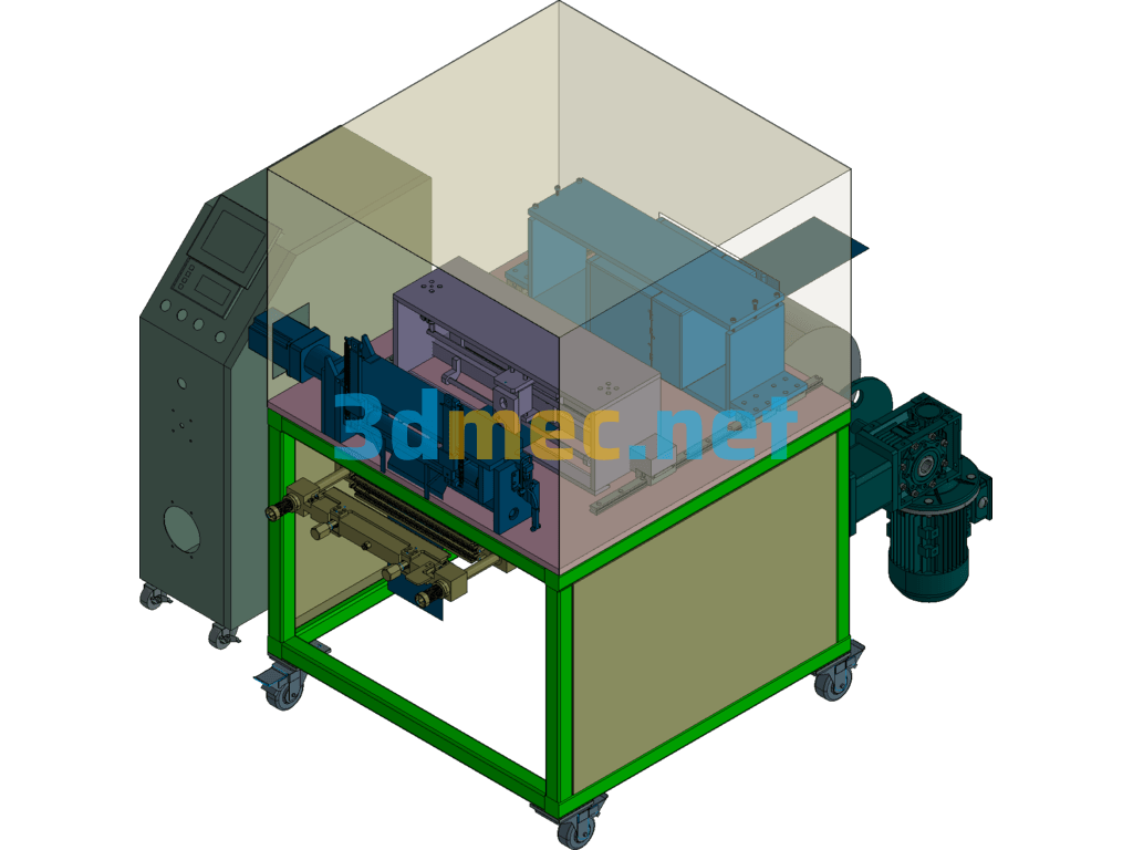 Non-Woven Fabric Automatic Cutting Equipment - 3D Model Exported Free Download