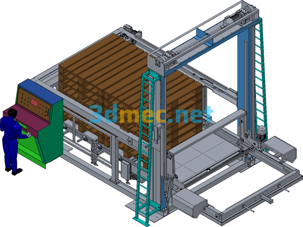 Design Of Pallet Lift - 3D Model Exported Free Download