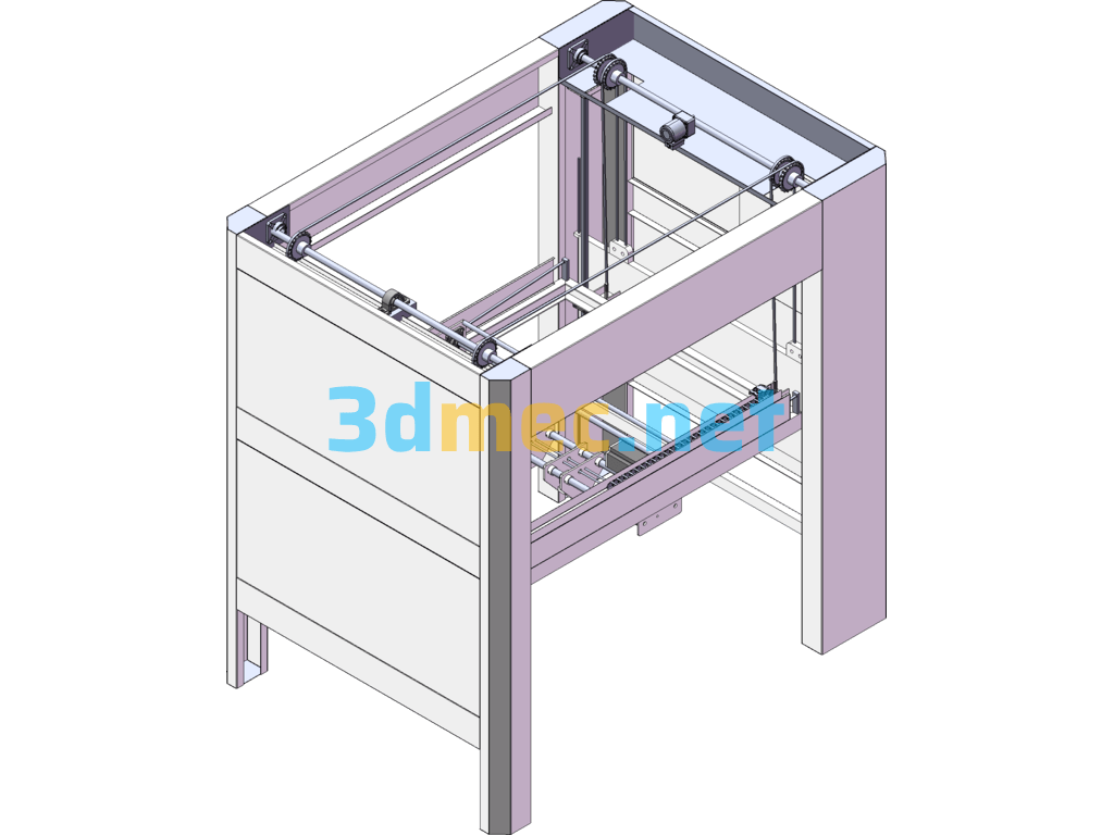 Gantry Palletizer - 3D Model SolidWorks Free Download