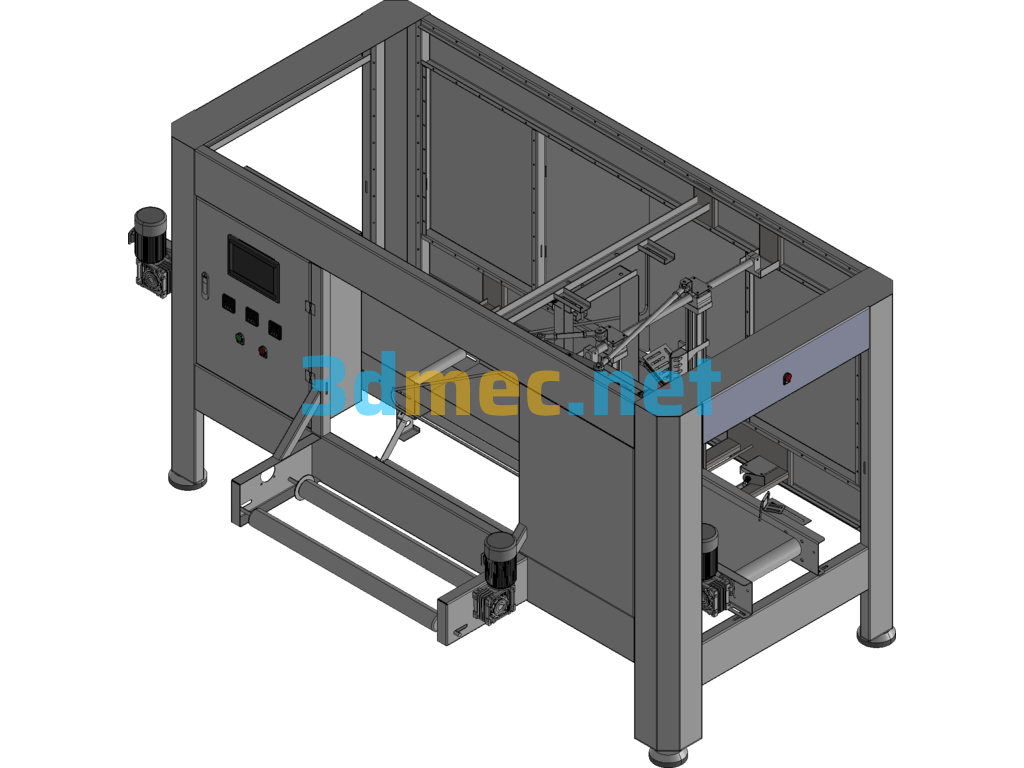 Bottled Water Automatic Bagging Machine - 3D Model Exported Free Download