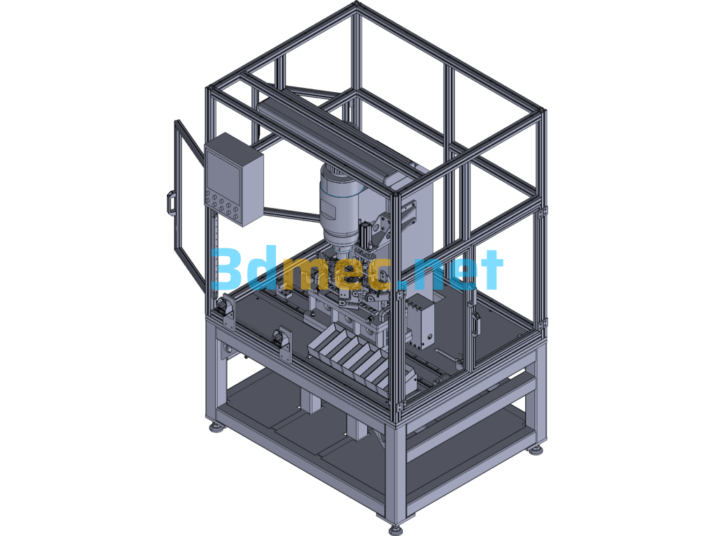 Riveting Machine - 3D Model Exported Free Download