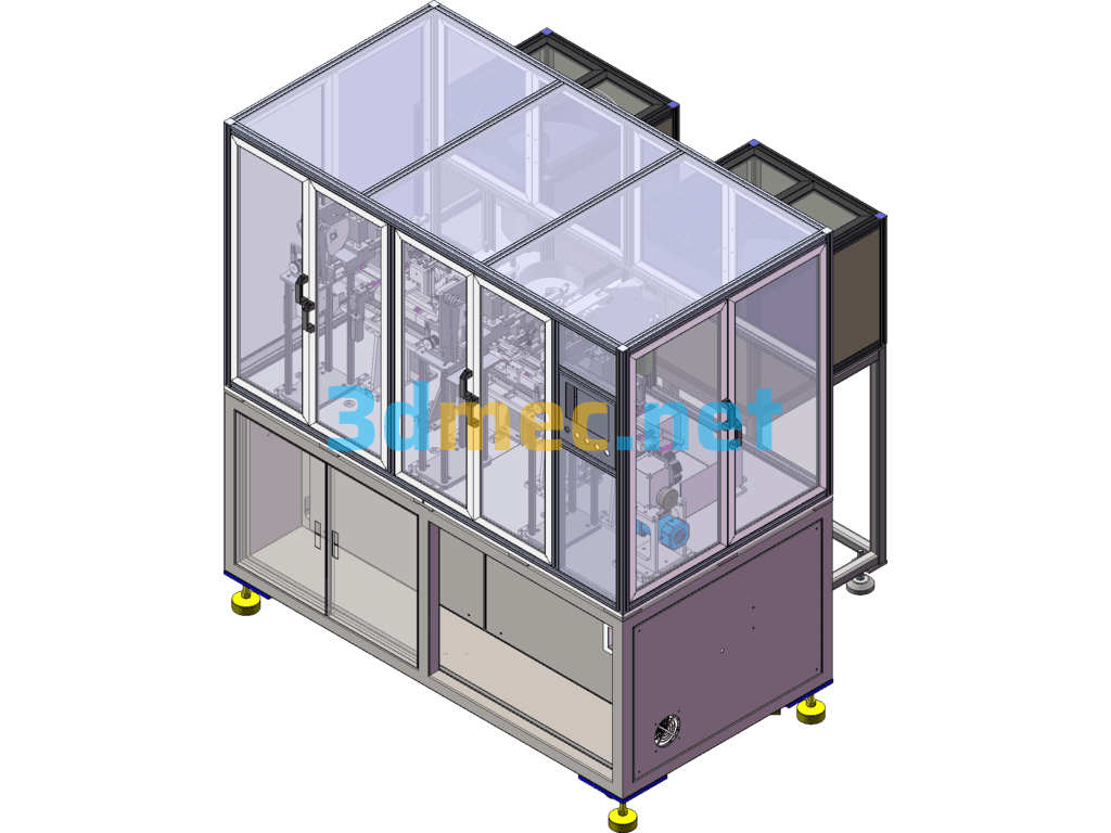 Mass Production Of Child Safety Seat Hook Riveting Machine (Including Engineering Drawings + BOM) - 3D Model SolidWorks Free Download