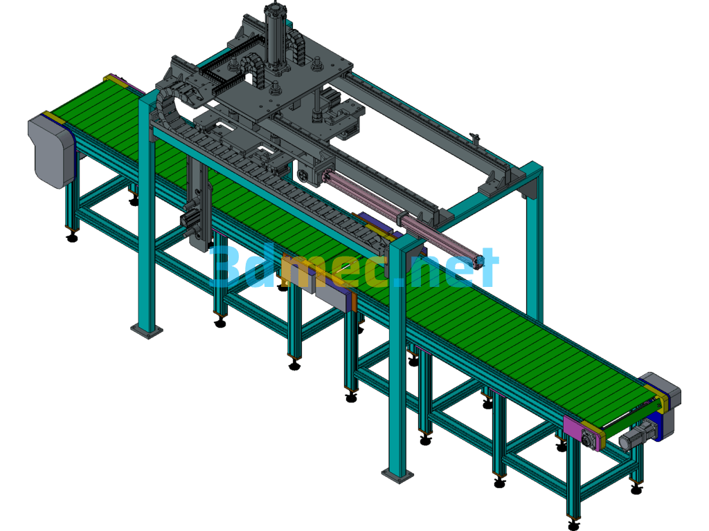 Non-Standard Truss Follow The Assembly Line Material Collection Design - 3D Model Exported Free Download