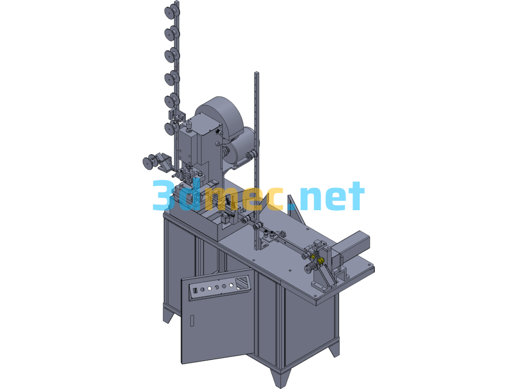 Zipper Equipment-3# Sizing Machine (Standard Machine Has Been Put Into Mass Production) - 3D Model SolidWorks Free Download