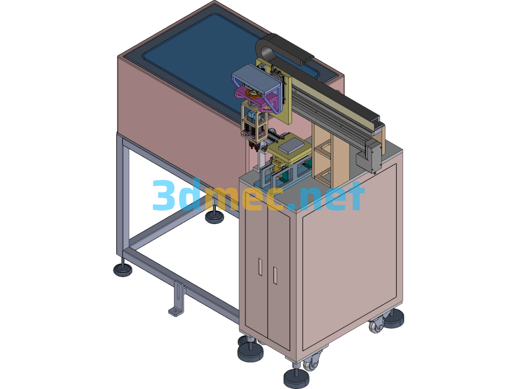 Plastic Rod Feeding Equipment - 3D Model ProE Free Download