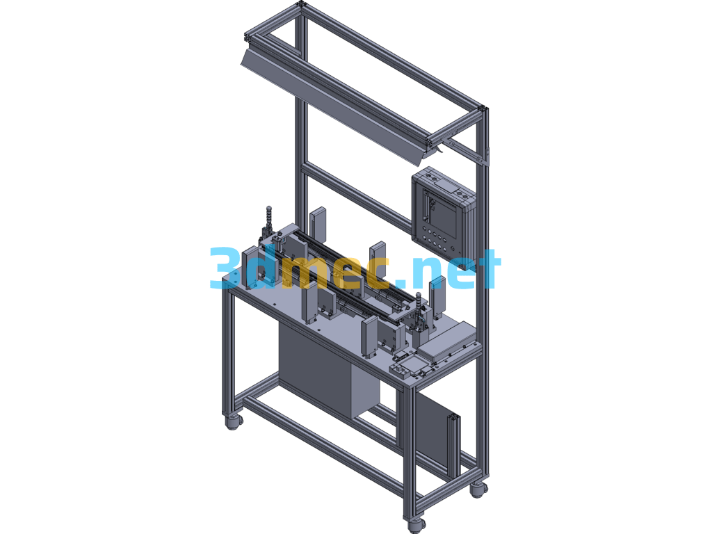 BR205 Track Oiling Machine Fixture - 3D Model Exported Free Download