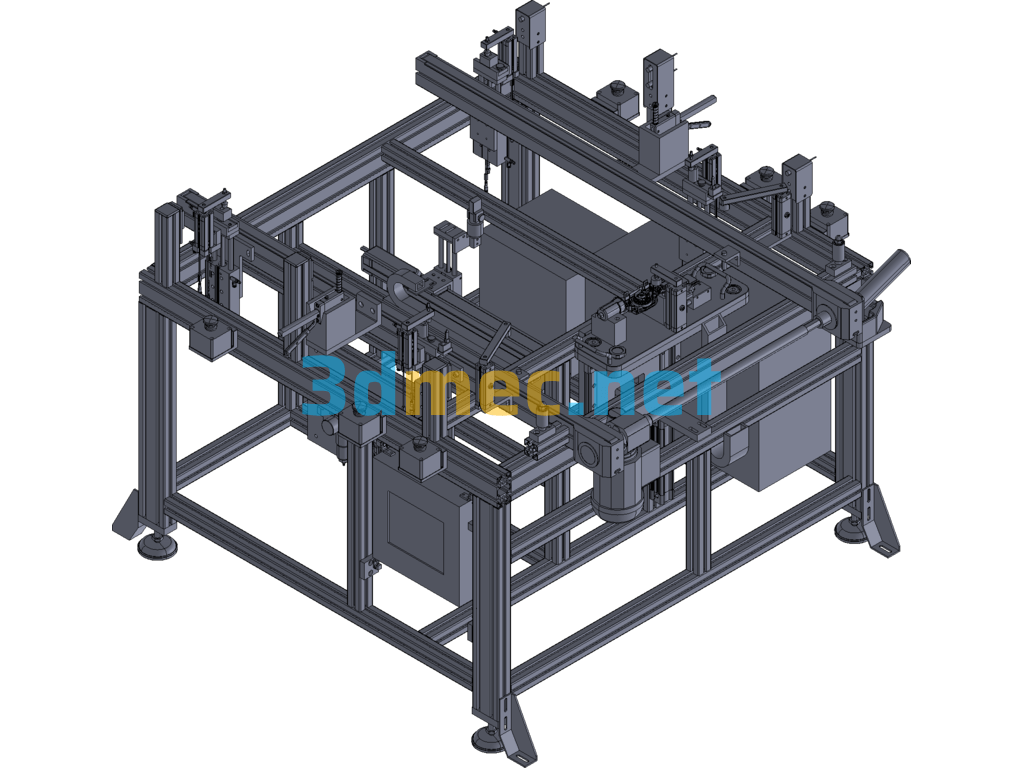 BR205 Automotive Sunroof Production Line OP60 - 3D Model Exported Free Download