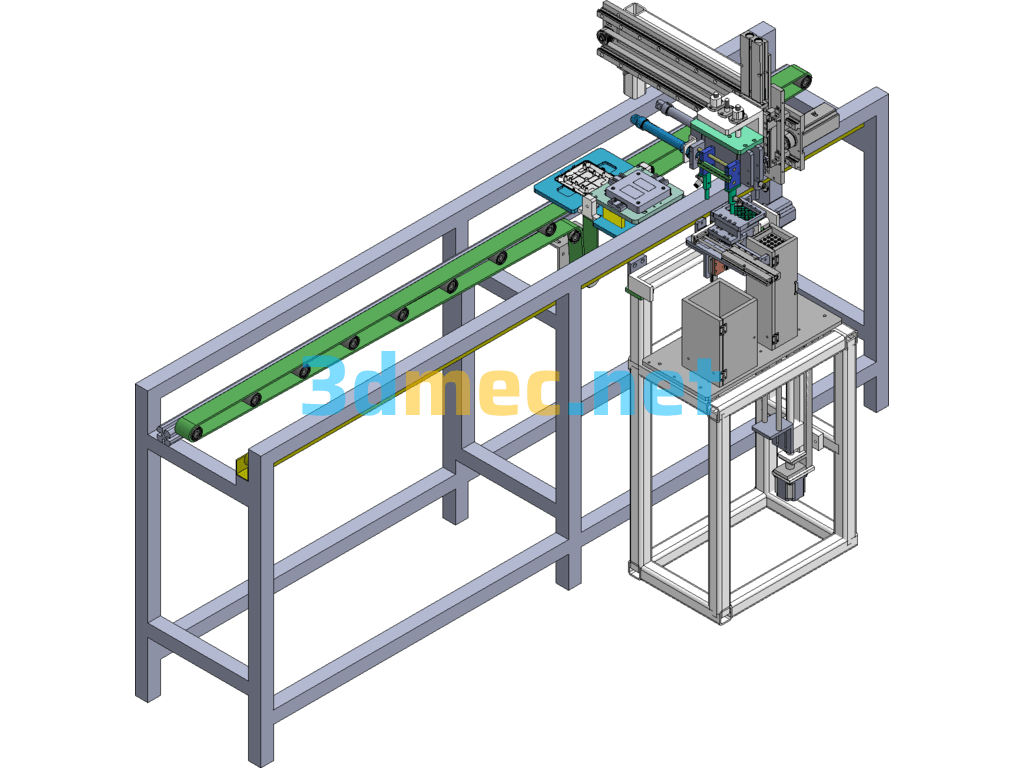 Automatic Foot Pad Mechanism For Set-Top Boxes - 3D Model SolidWorks Free Download