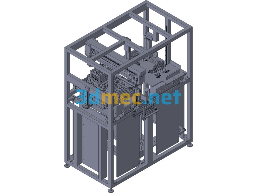 Differential Reclaiming Stacking Machine - 3D Model Exported Free Download