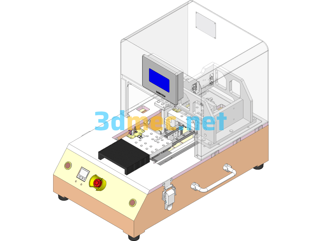 Smart Wearable Device FPC Soft Board Bending Fixture - 3D Model SolidWorks Free Download