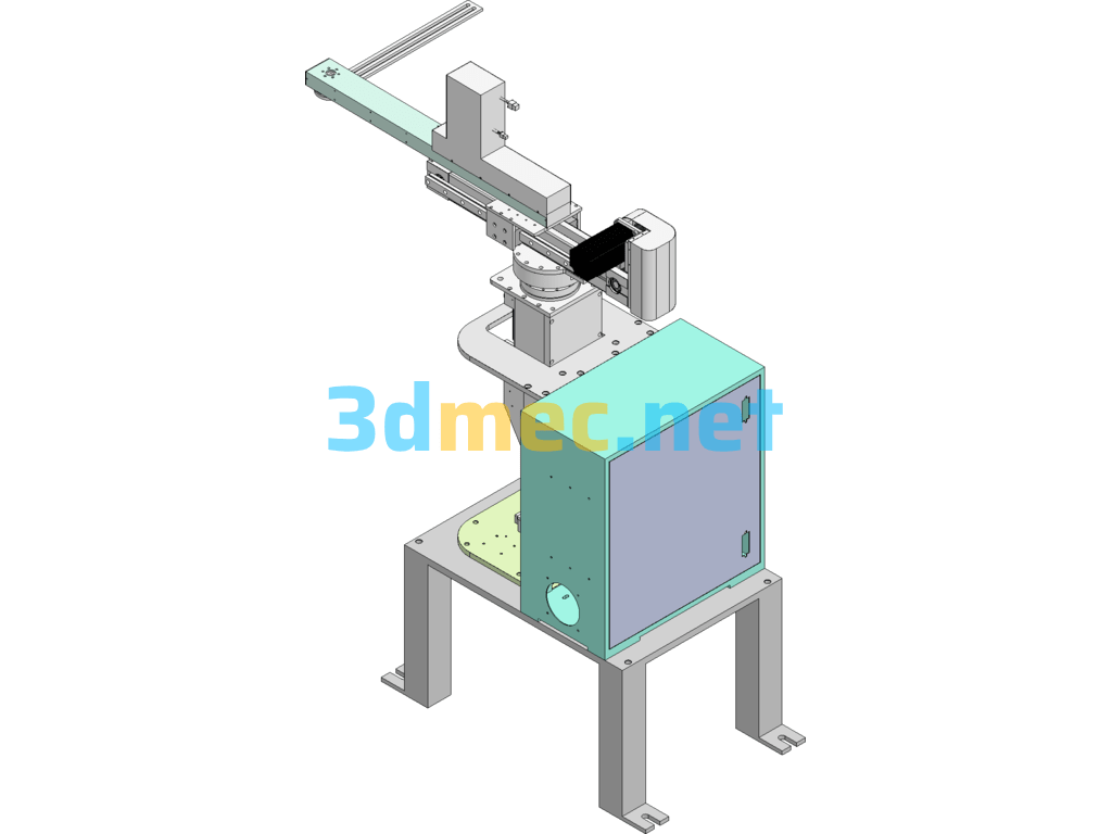 Sheet Metal Stamping Loading And Unloading Swing Arm Robot - 3D Model SolidWorks Free Download