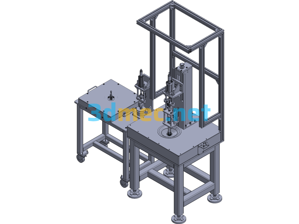 Control Valve Riveting Machine - 3D Model Exported Free Download