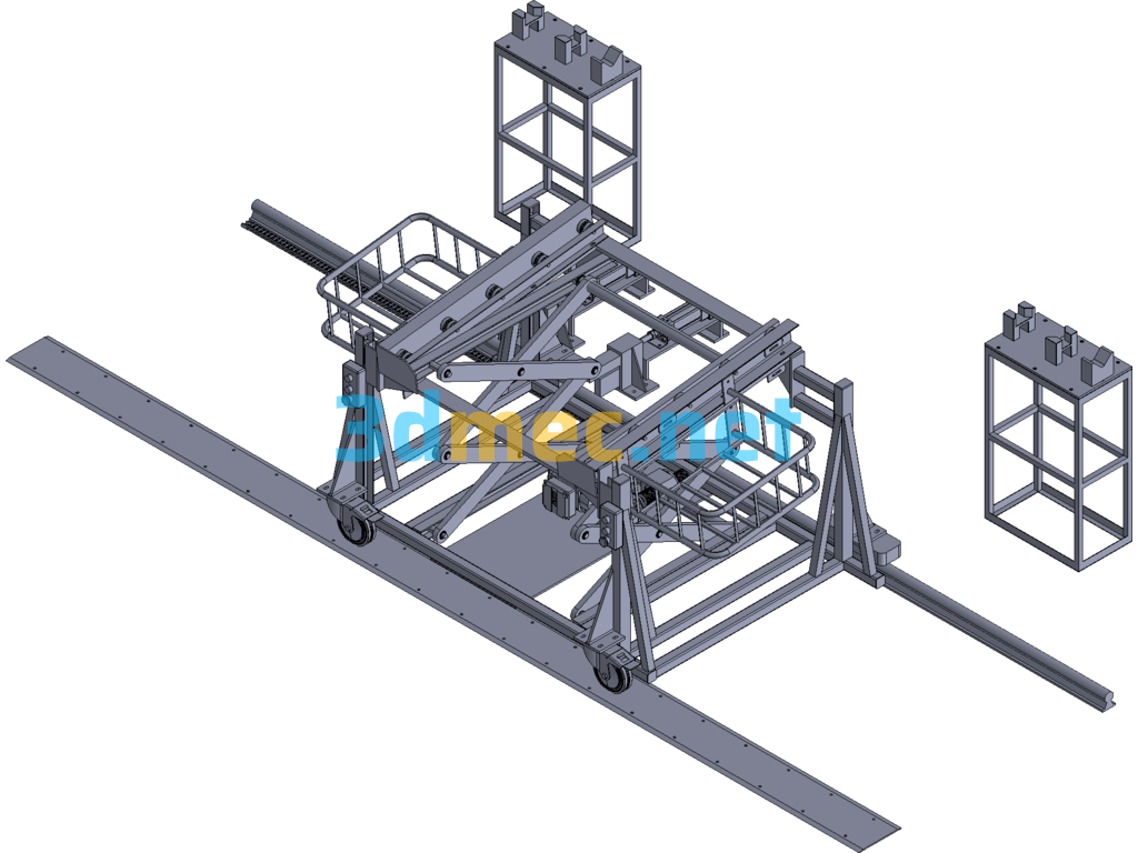 Rail Lift - 3D Model Exported Free Download