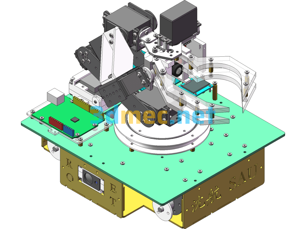 Logistics Handling Robot - 3D Model SolidWorks AutoCAD.Mechanical Free Download