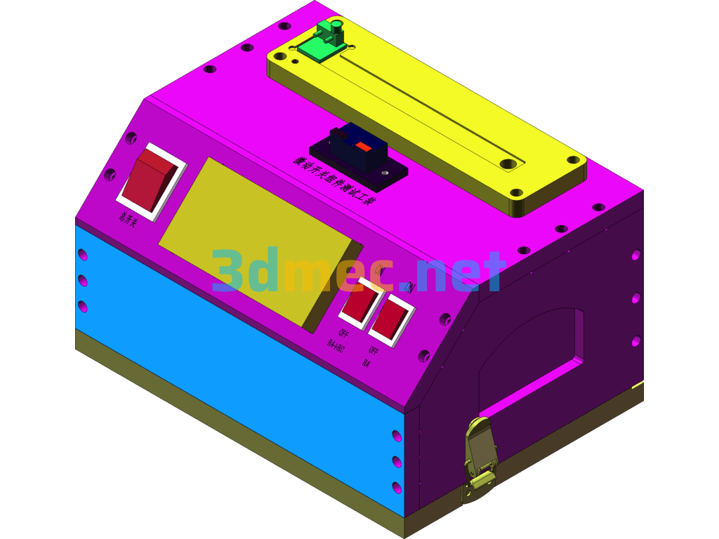 AC Charging Gun Micro Switch Assembly Test Tool - 3D Model SolidWorks Free Download