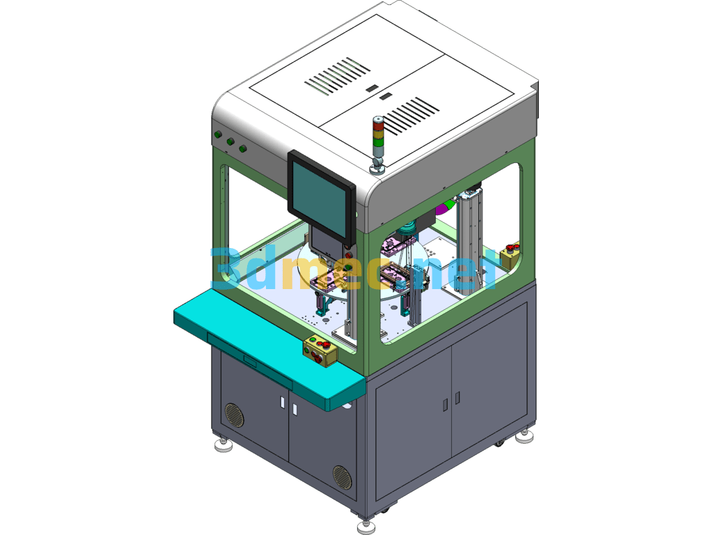 Mobile Phone Shell Shrapnel Welding Machine - 3D Model SolidWorks Free Download