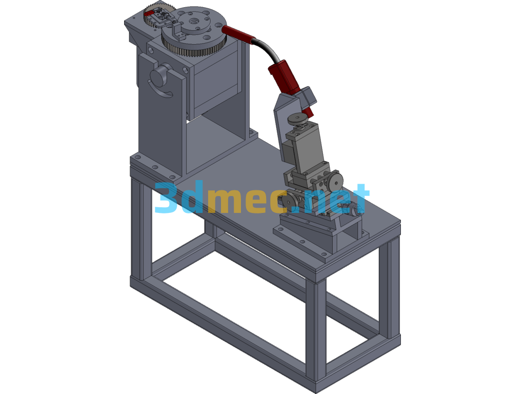 Circumferential Seam Welding Machine 3D+2D+BOM - 3D Model SolidWorks Free Download