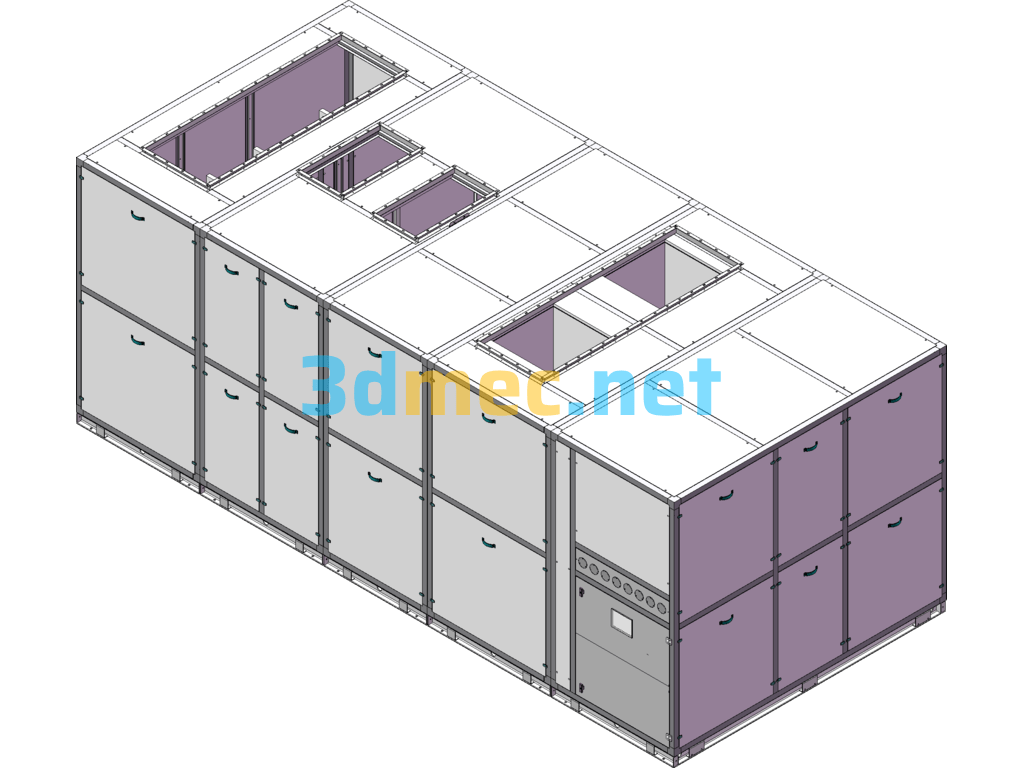 Swimming Pool Heat Pump Dehumidifier Non-Standard Equipment - 3D Model SolidWorks Free Download