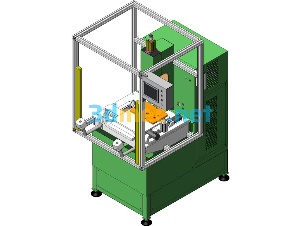 Carbon Brush Welding Machine - 3D Model SolidWorks Free Download