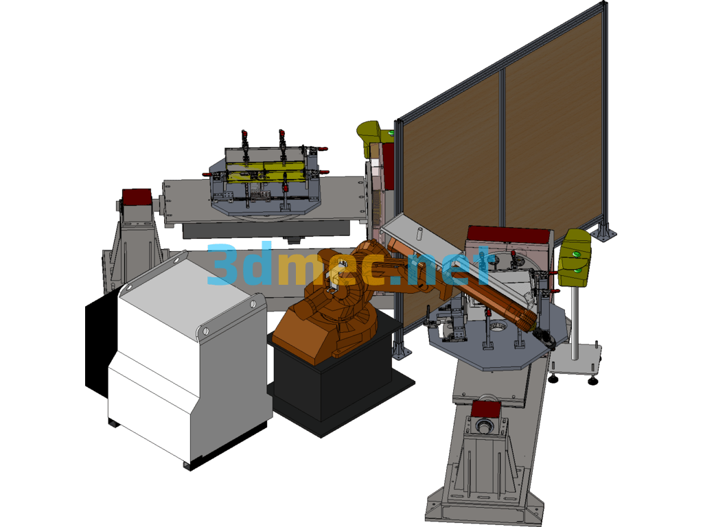 TIG Robot Welding Machine Workstation - 3D Model SolidWorks Free Download