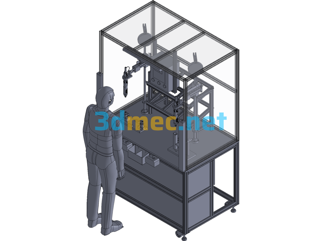 Double-Station Screw Tightening Equipment - 3D Model Exported Free Download