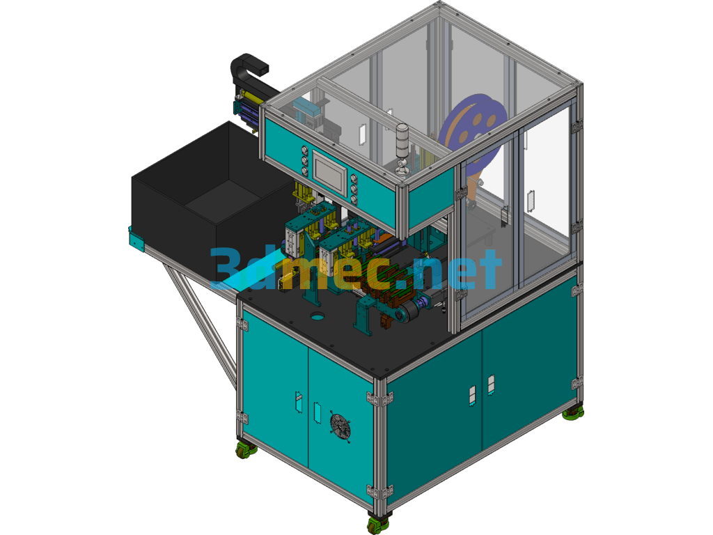 Sun Visor Aluminum Tube Film Laminating Machine Automation Equipment - 3D Model SolidWorks Free Download