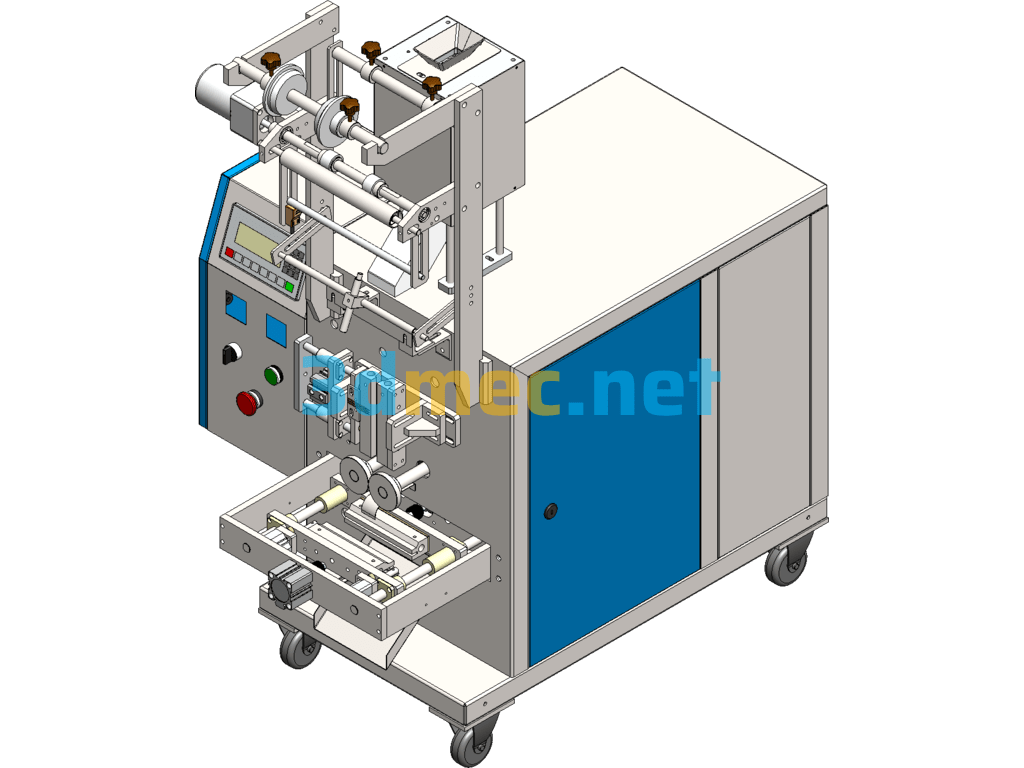 Screw Bagging And Laminating Machine - 3D Model SolidWorks Free Download