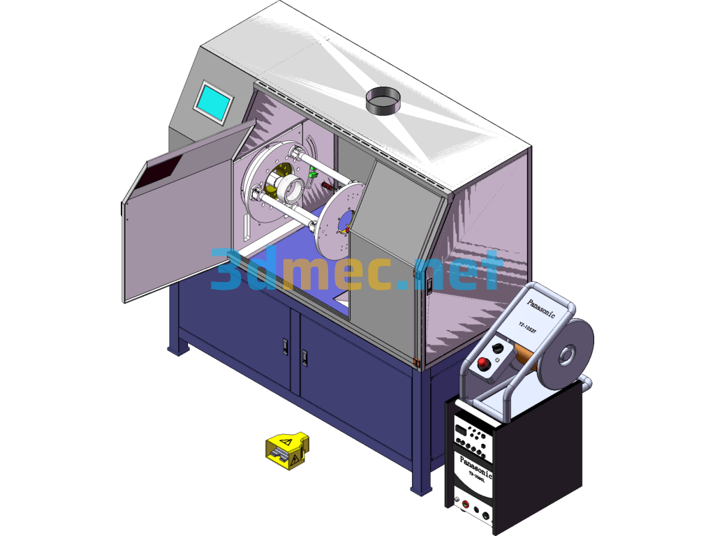 Automatic Circumferential Seam Welding Machine - 3D Model SolidWorks Free Download