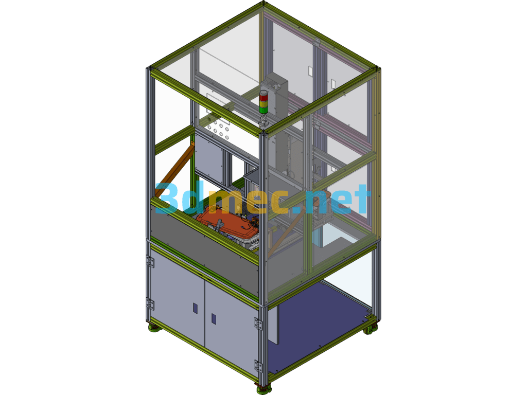 Sun Visor Automatic Laser Coding Machine - 3D Model SolidWorks Free Download