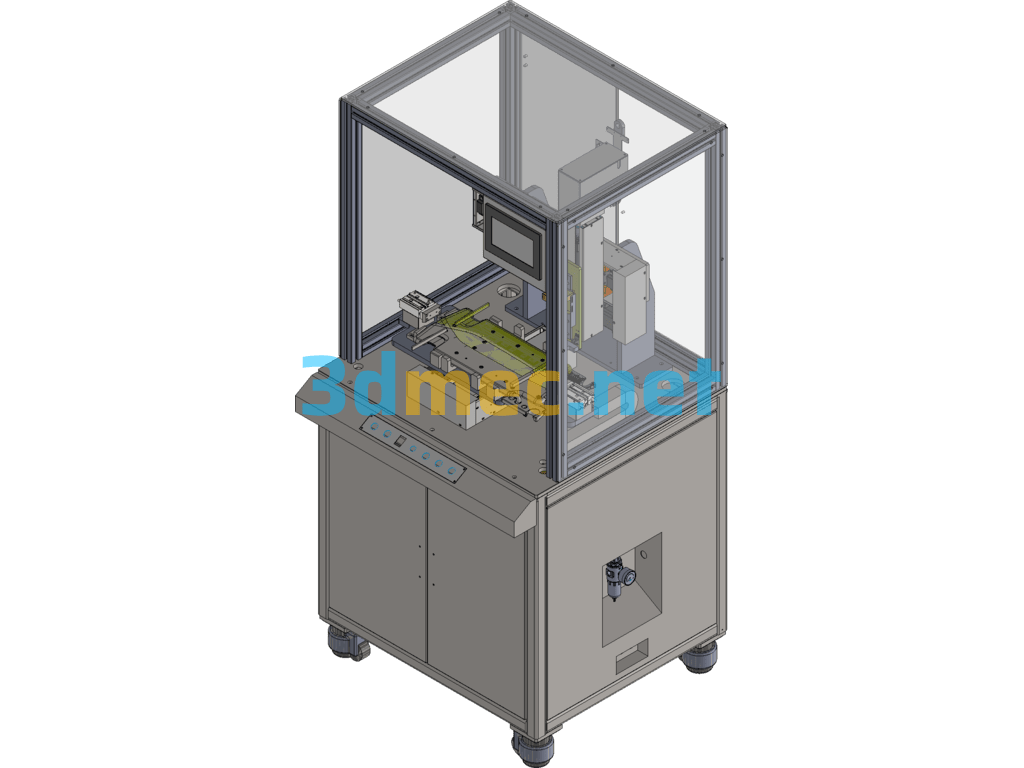 Sun Visor Screw Automatic Locking Machine - 3D Model SolidWorks Free Download