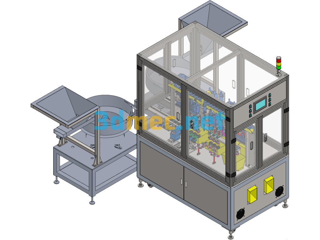 Automatic Deburring Equipment For Automobile Headrest Cover - 3D Model SolidWorks Free Download