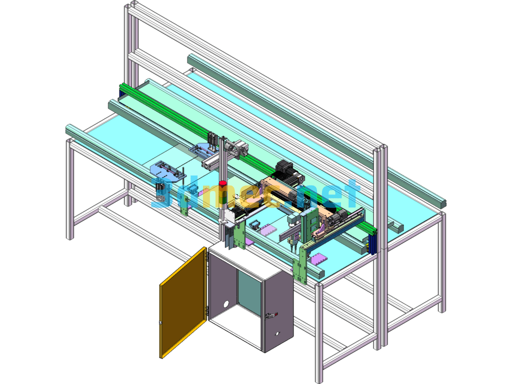 Online PCBA Dispensing Machine - 3D Model SolidWorks Free Download