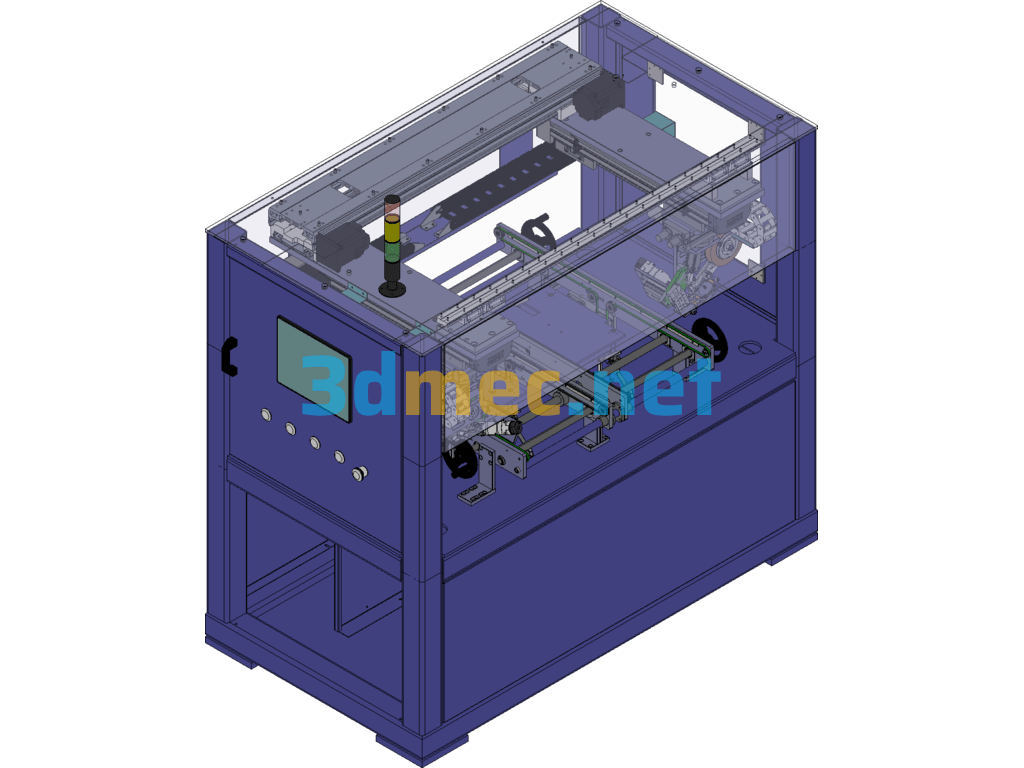 Automatic Adhesive Tape Machine - 3D Model SolidWorks Free Download