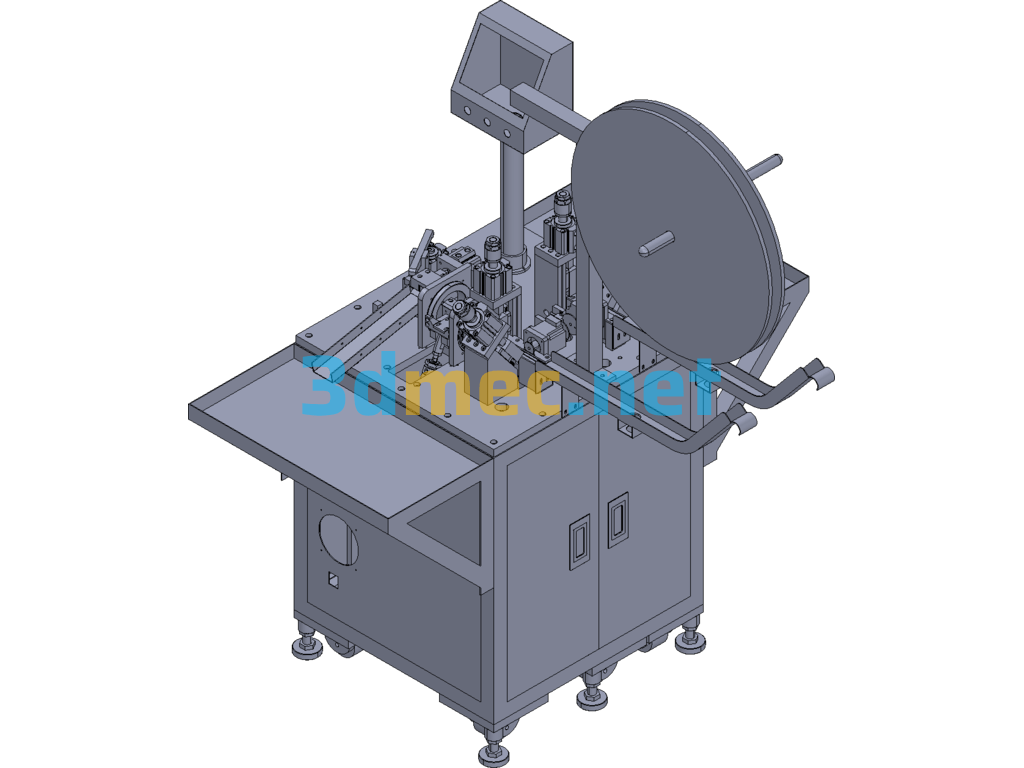 Automatic Bending And Cutting Machine For Two-Side Terminals - 3D Model Exported Free Download