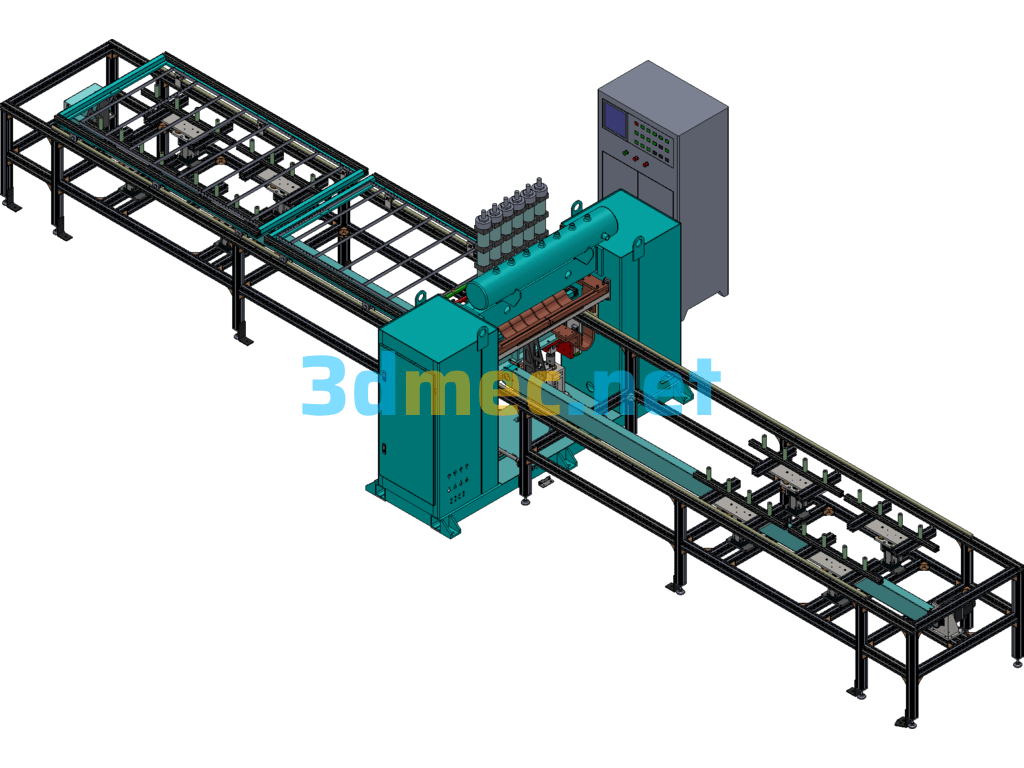 Multi-Point Gantry Welding Machine - 3D Model SolidWorks Free Download