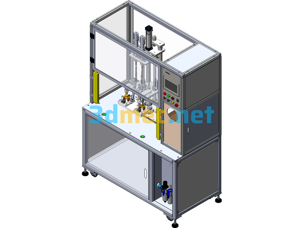 Double Carrier Vertical Valve Body Screw Driving Machine - 3D Model SolidWorks Free Download