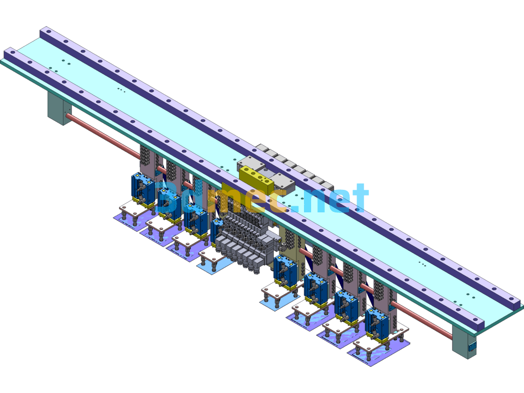 Material Suction And Moving Module (Parallelogram Unstable Mechanism) - 3D Model SolidWorks Free Download