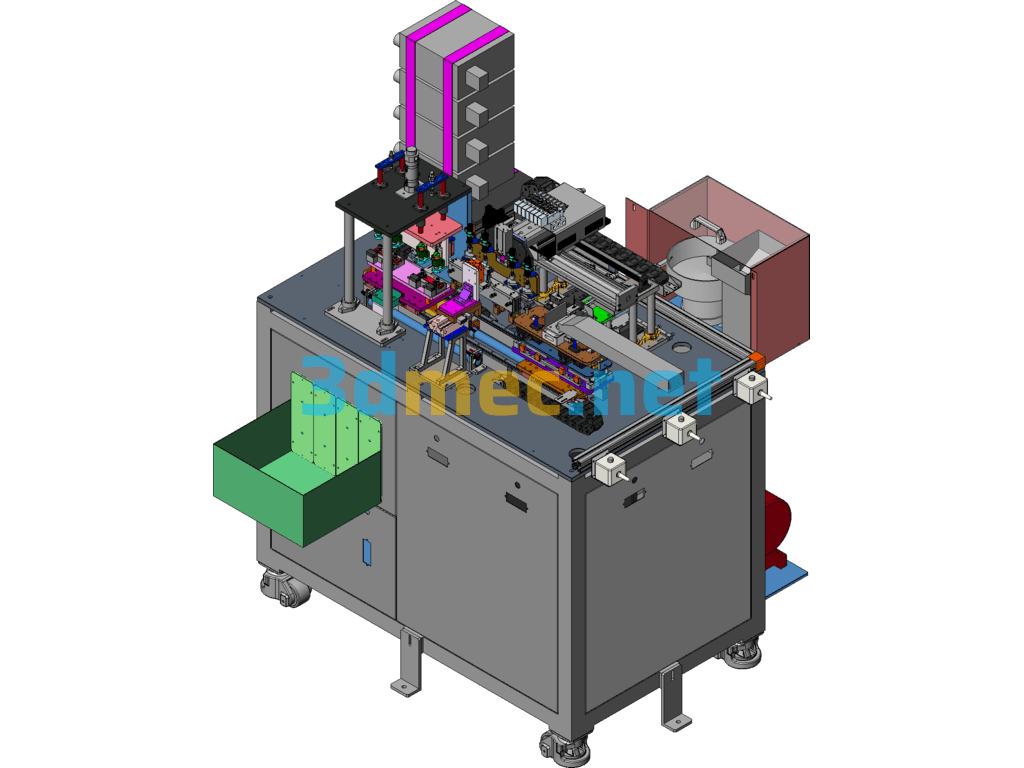 Automatic O-Ring Seal Leakage Test Machine - 3D Model SolidWorks Free Download