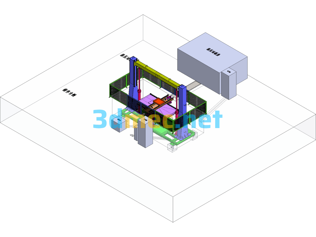 Hydraulic Intelligent Walking Device - 3D Model SolidWorks Free Download