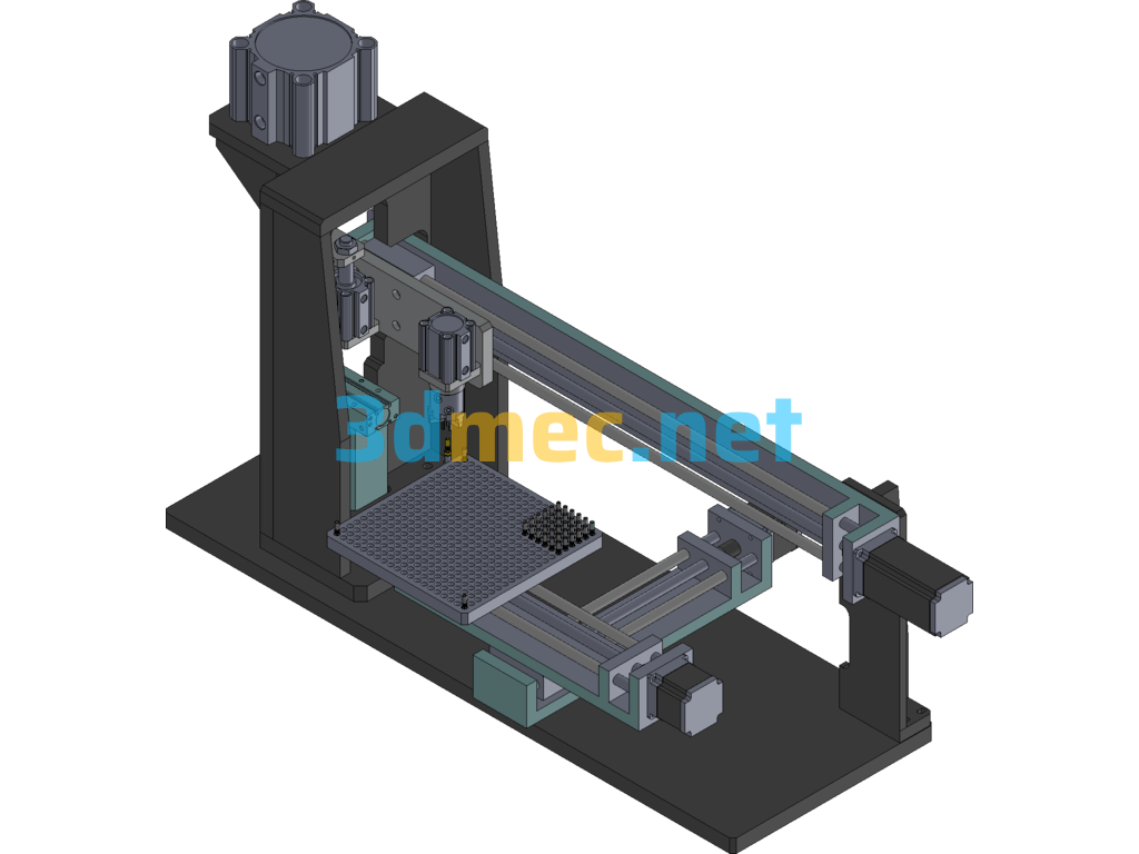 Screw Valve Body Automatic Assembly Tooling - 3D Model SolidWorks Free Download