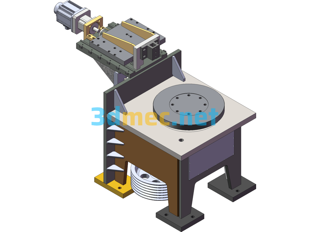 Rough Machining Vertical Machine Tool - 3D Model SolidWorks Free Download