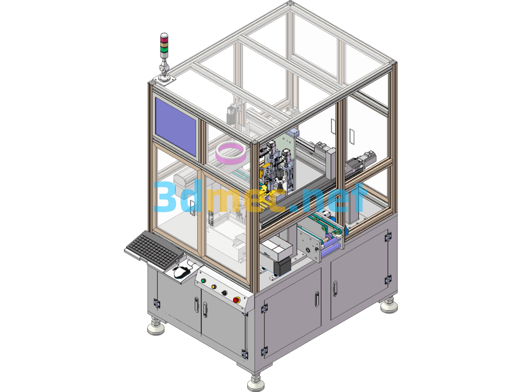 Aluminum Strip Dispensing And Laminating Machine - 3D Model SolidWorks Free Download