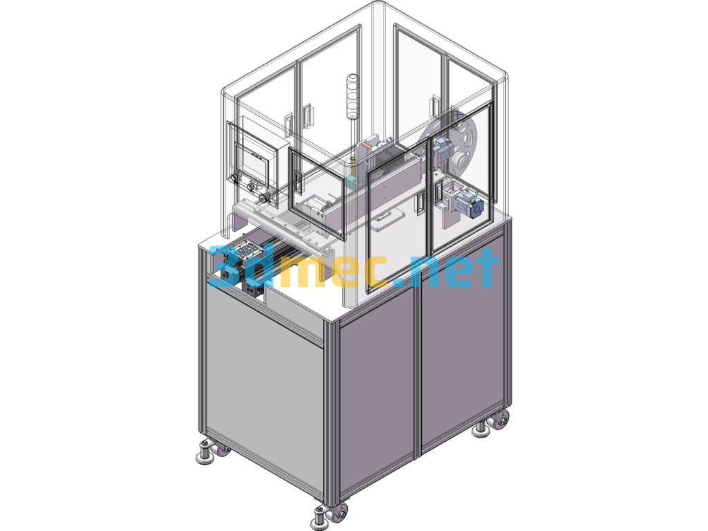 Polarized Lens Laminating Machine - 3D Model SolidWorks Free Download