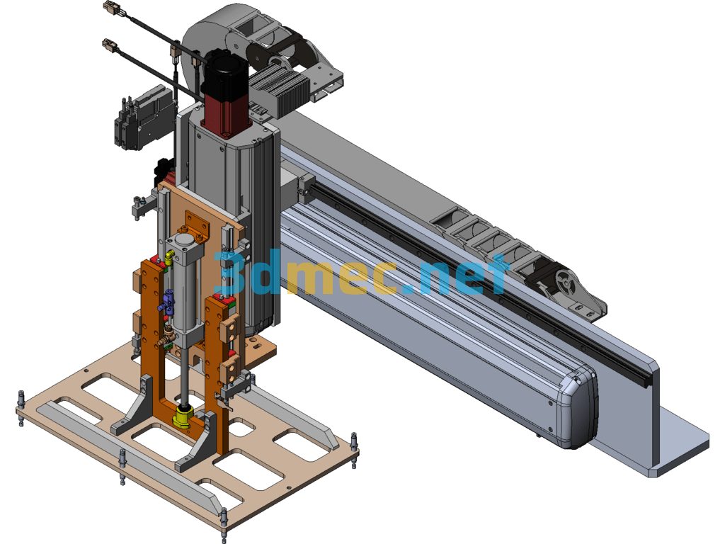 Large Flat Product Handling Mechanism Three-Axis Handling Mechanism - 3D Model SolidWorks Free Download