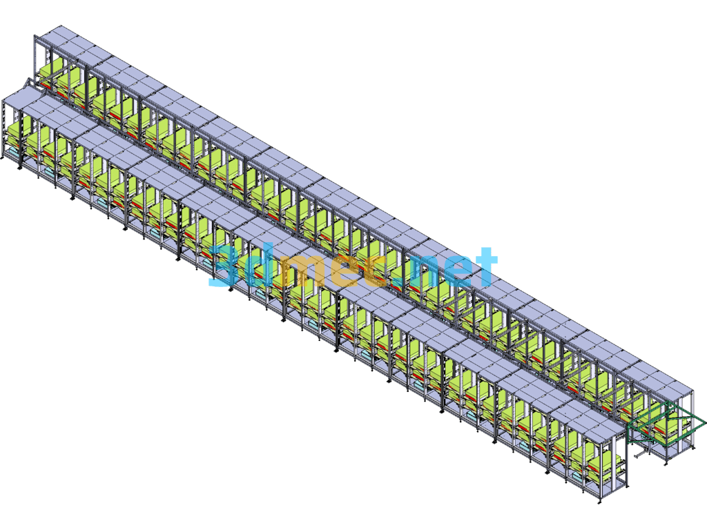 Computer Host Copy Machine Rack Model - 3D Model SolidWorks Free Download