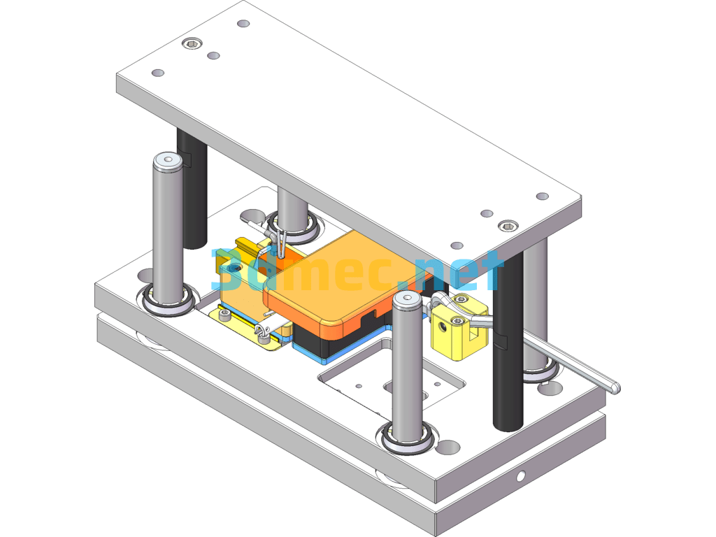 Mobile Phone Case Volume Button Mute Button Hot Cutting Hole Mold-Knife Mold - 3D Model SolidWorks Free Download